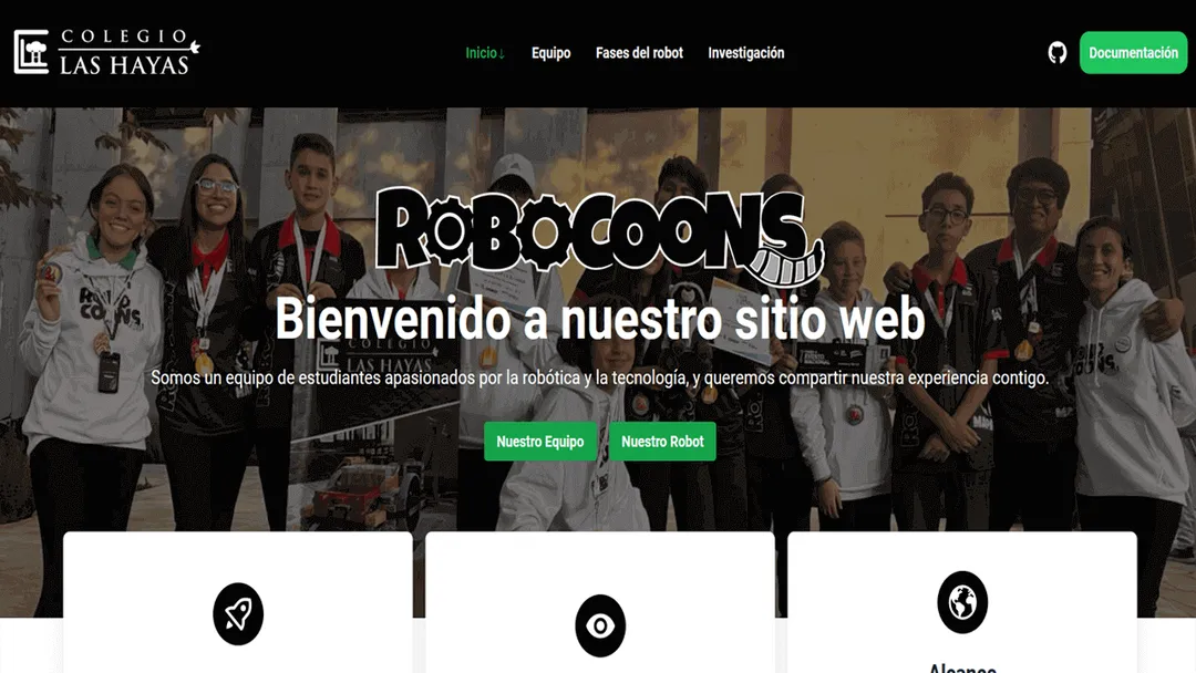 Robocoons website portfolio